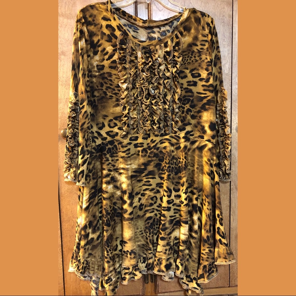 Animal print tunic